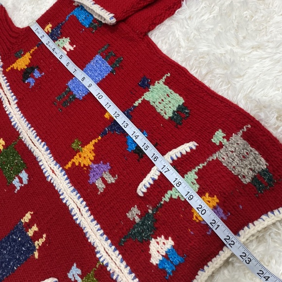 NWT Invisible World Cardigan- Juneau Alaska Neighbors. 100% Wool Size M - Picture 9 of 12